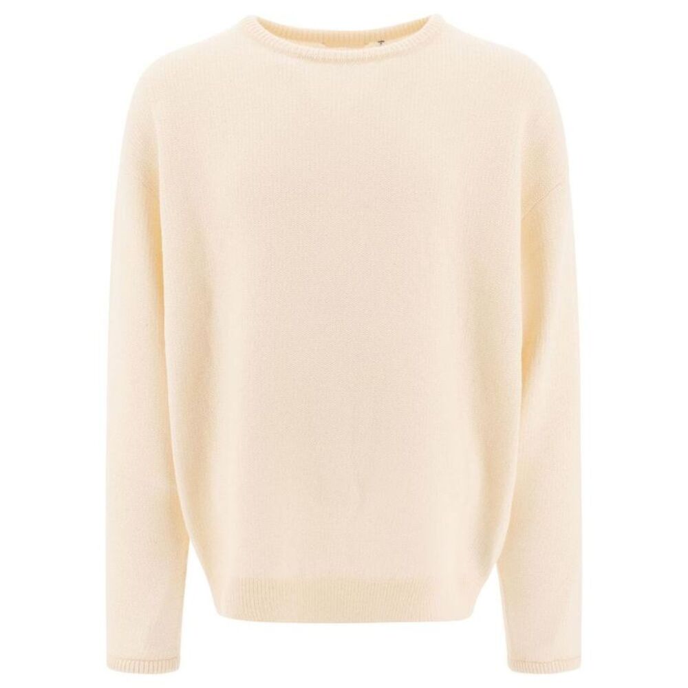 NANAMICA Crew Neck Wool Sweater Men Beige Sweaters & Cardigans